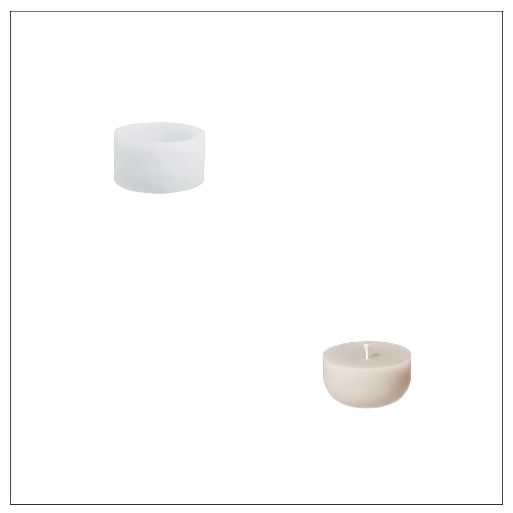 Twinkle Bauble Candle Jar Concrete Jesmonite Silicone Mold 4 oz Candle Refill Mold Christmas Home Decoration