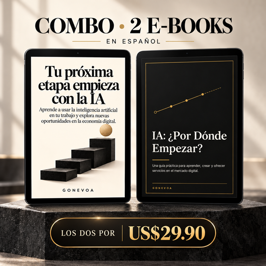 Combo IA en español — dos e-books por US$29.90