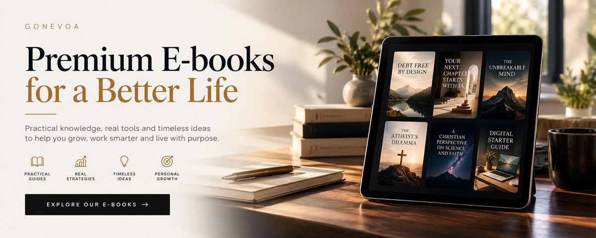GONEVOA premium e-books promotional banner
