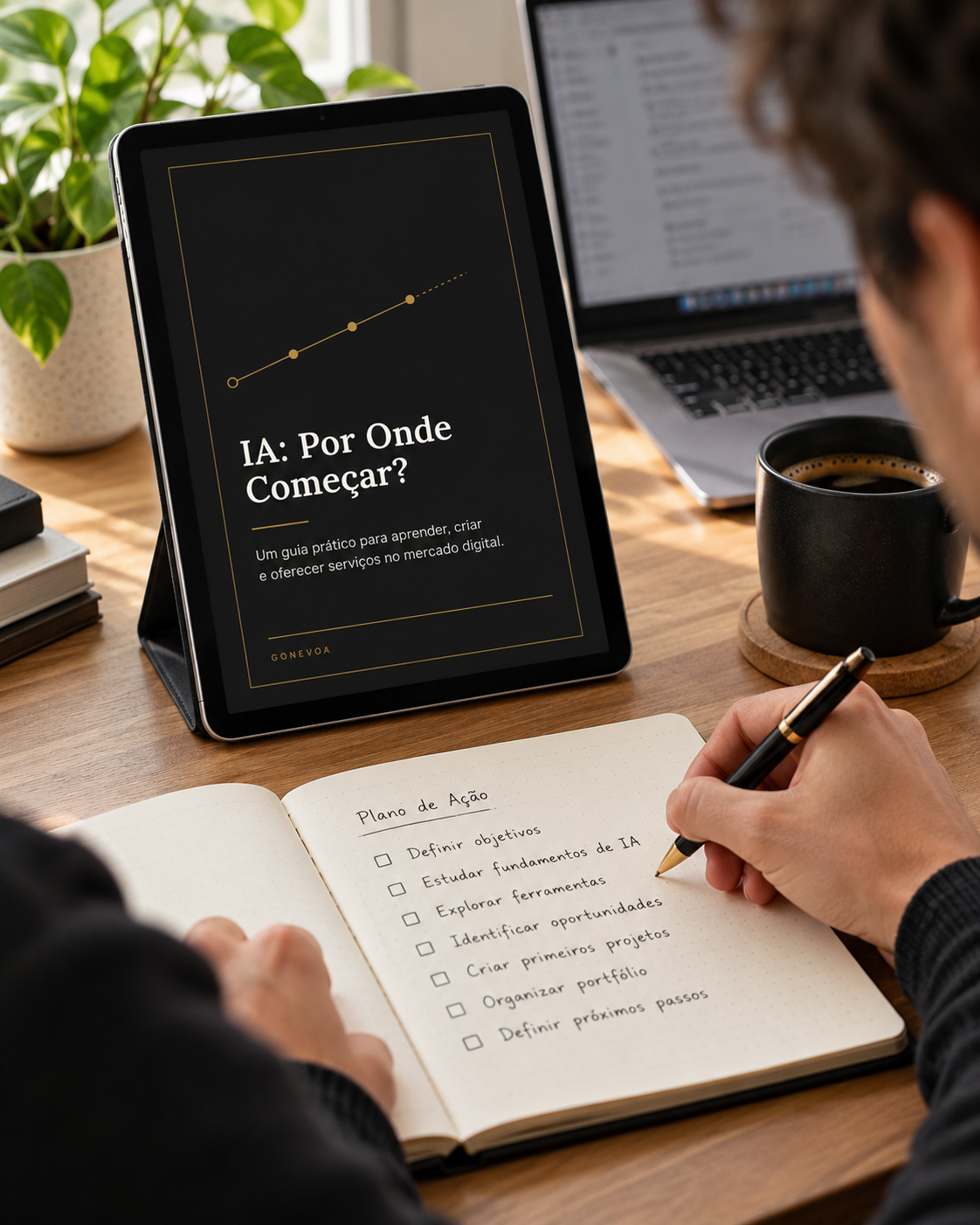 IA: Por Onde Começar? — capa preta original