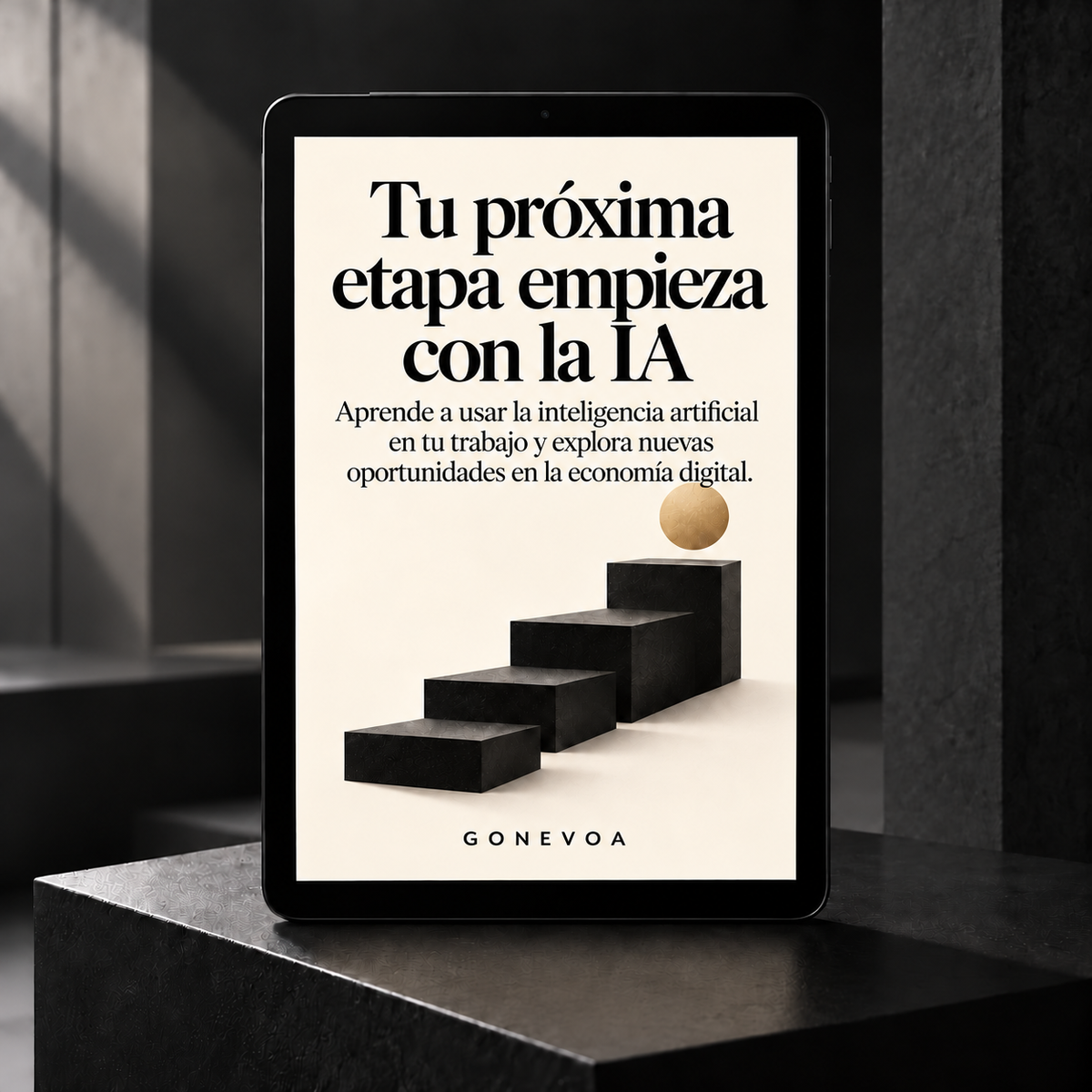 Tu próxima etapa empieza con la IA — cubierta crema