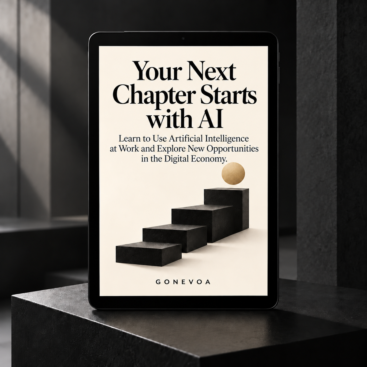Your Next Chapter Starts with AI — cream cover